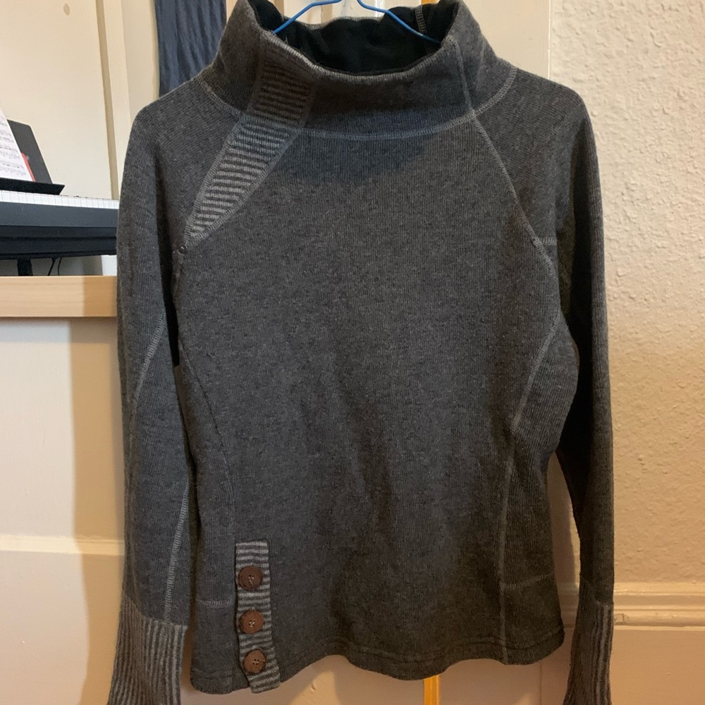 Prana Wool/Polyester Pullover Sweatshirt